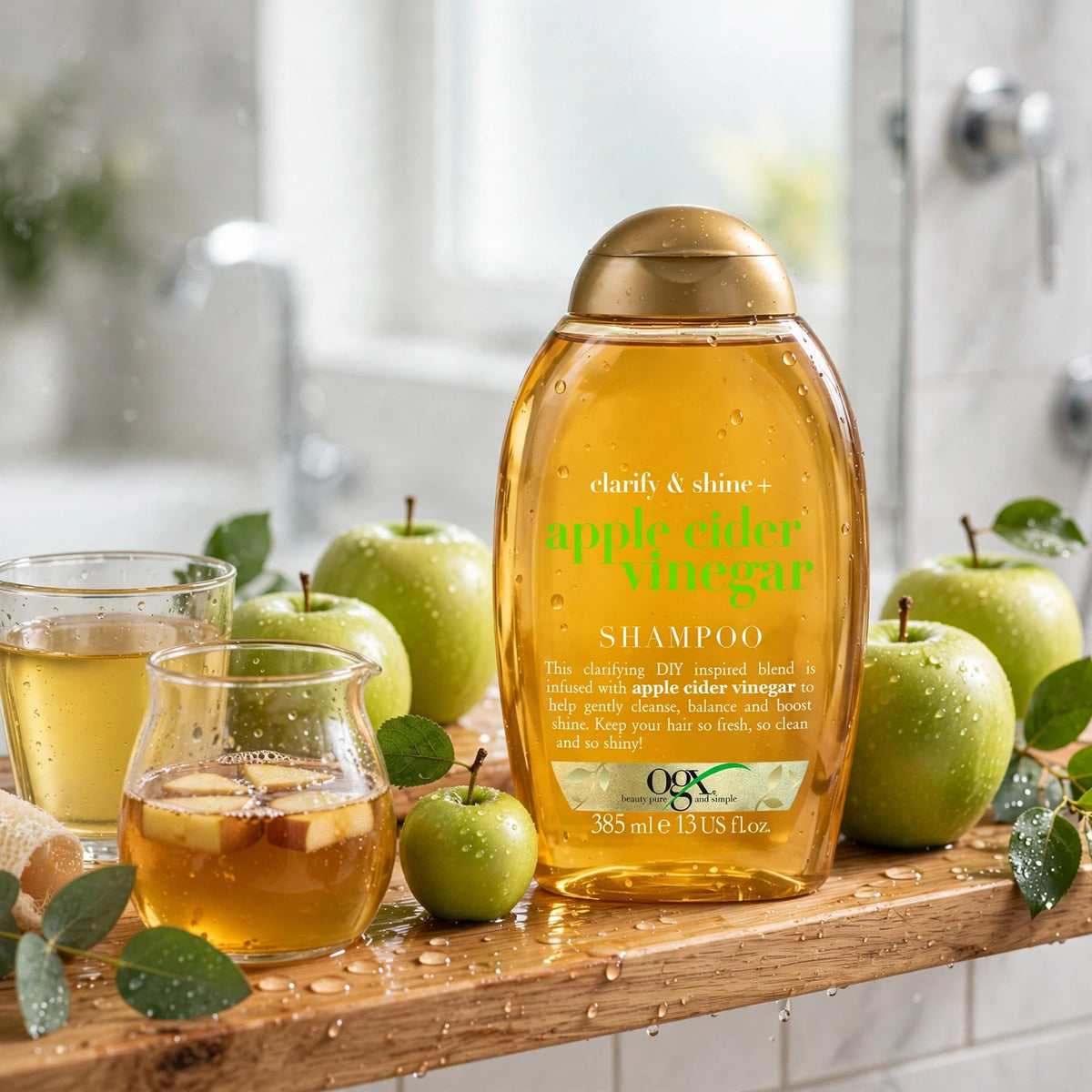 OGX Apple Cider Vinegar Shine Shampoo 385ml