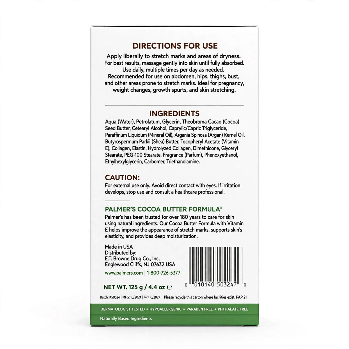 Palmer’s Cocoa Butter Formula with Vitamin E Stretch Marks Cream 125g