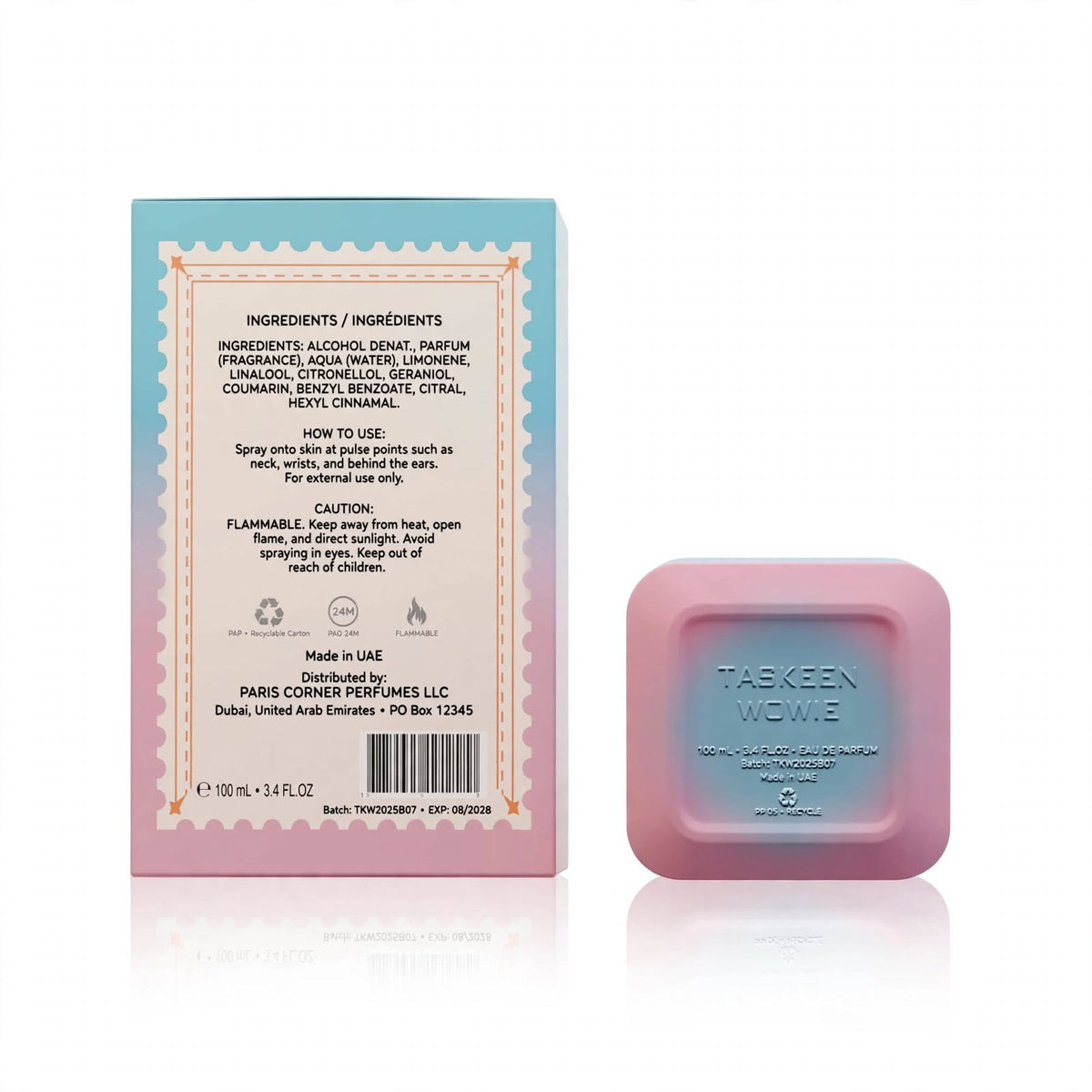 Paris Corner Wowie Taskeen Perfume Spray 100ml