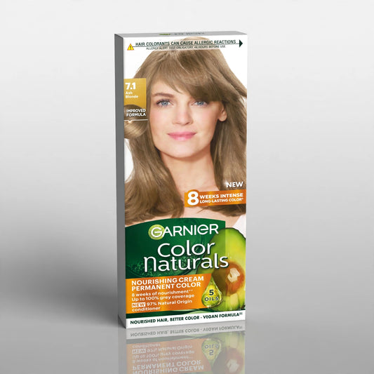 Garnier Natural Hair Color Ash Blonde 7.1