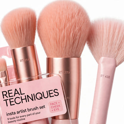 Real Techniques Insta Artist Makeup Brushes for Face Cheek and Eye