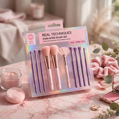 Real Techniques 9 Piece Artist Approved Makeup Brush Set