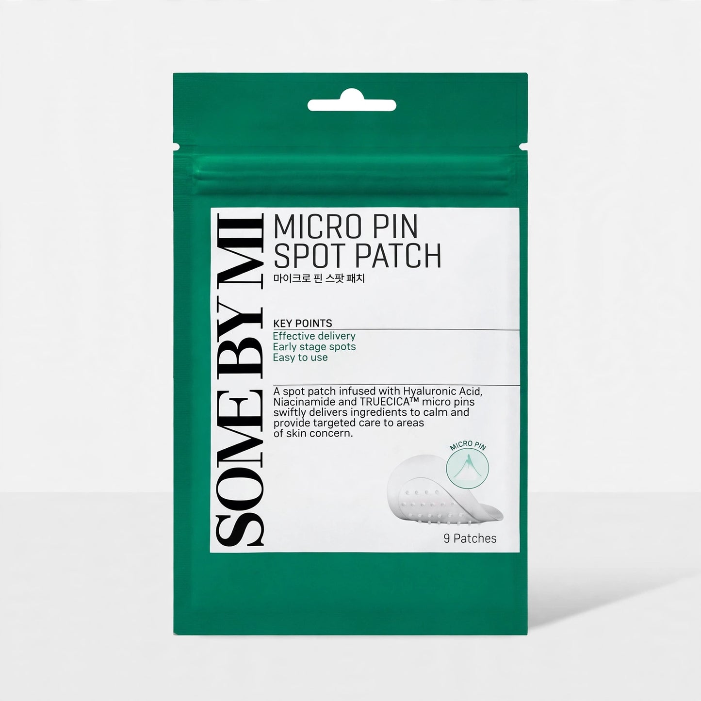 SOME BY MI CLEAR SPOT PATCH KEY POINTS INVISIBLE ULTRA -THIN LAYER NATURAL COVERAGE EASY TO USE 18 PATCHES