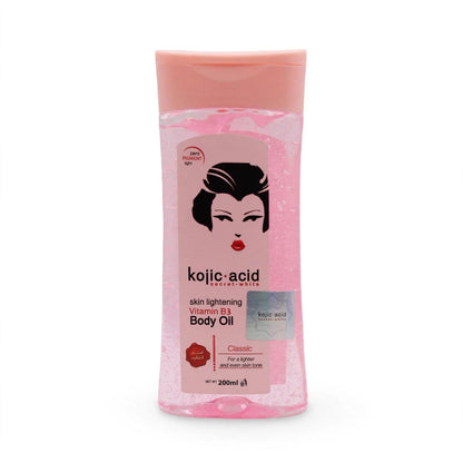 kojic acid skin lightening vita b3 body oil 200 ml