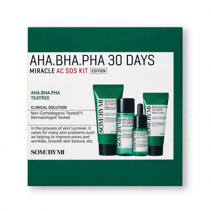 SOME BY MI AHA BHA PHA 30 Days Miracle AC SOS Kit 4pcs