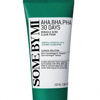 SOME BY MI 30 Days Miracle Acne Clear Facial Foam Cleanser