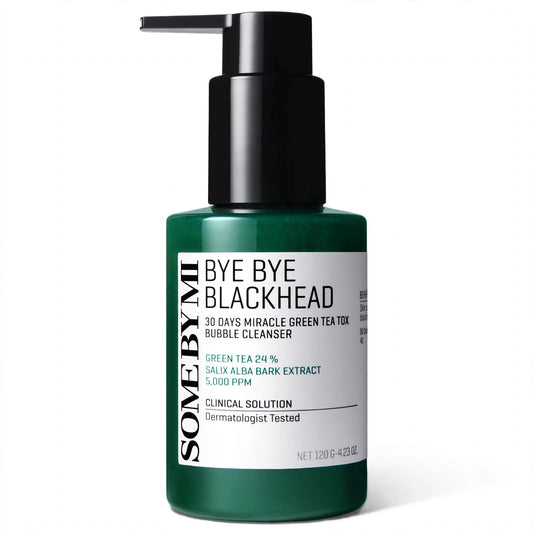 SOME BY MI Bye Bye Blackhead 30 Days Miracle Green Tea Tox Bubble Cleanser 120g