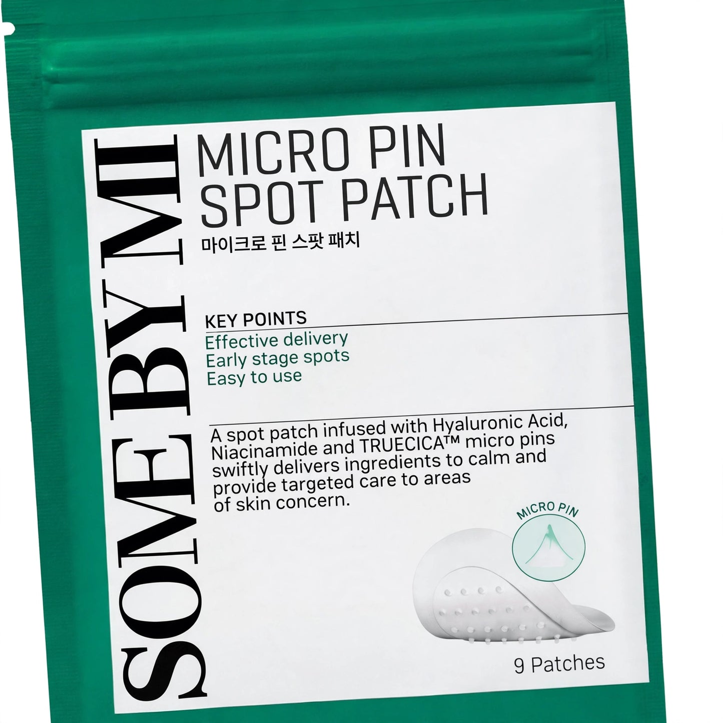 SOME BY MI CLEAR SPOT PATCH KEY POINTS INVISIBLE ULTRA -THIN LAYER NATURAL COVERAGE EASY TO USE 18 PATCHES