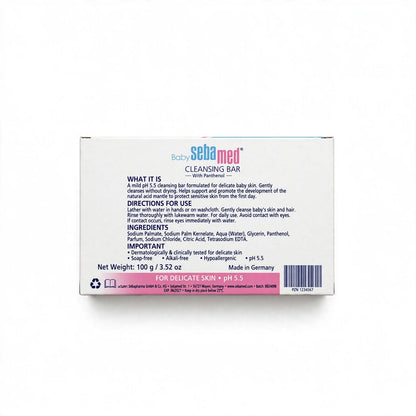 Sebamed Baby Panthenol Cleansing Bar pH 5.5 100g