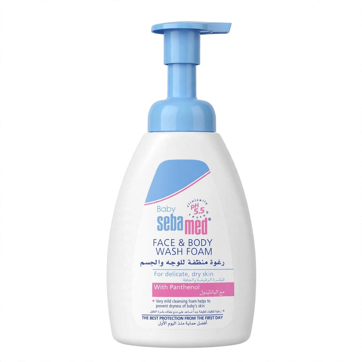 Sebamed Baby Face & Body Wash Foam with Panthenol 400ml