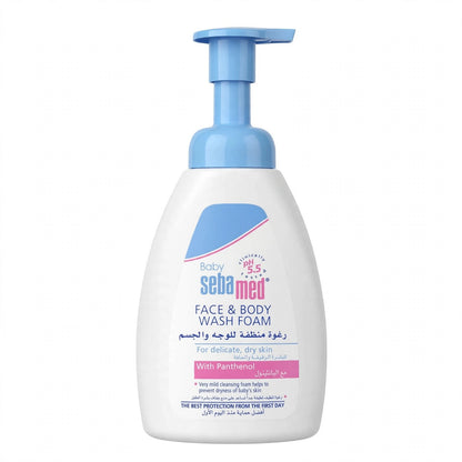 Sebamed Baby Face & Body Wash Foam with Panthenol 400ml
