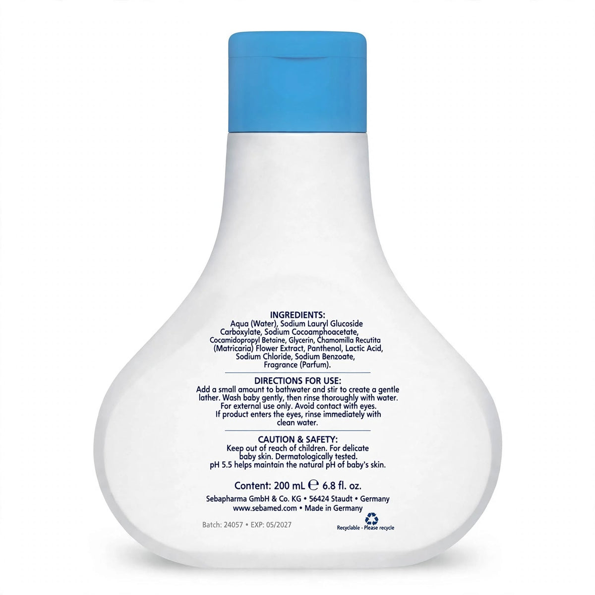 Sebamed Baby Gentle Bubble Bath for Delicate Skin 200ml