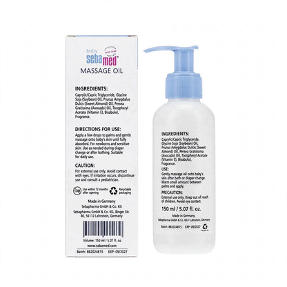 Sebamed Baby Natural Oils Massage Oil for Delicate Baby Skin 150ml