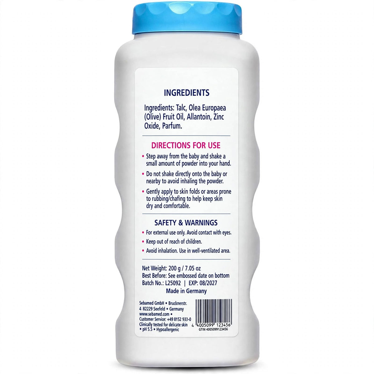 Sebamed Baby Powder with Olive Oil 100g
