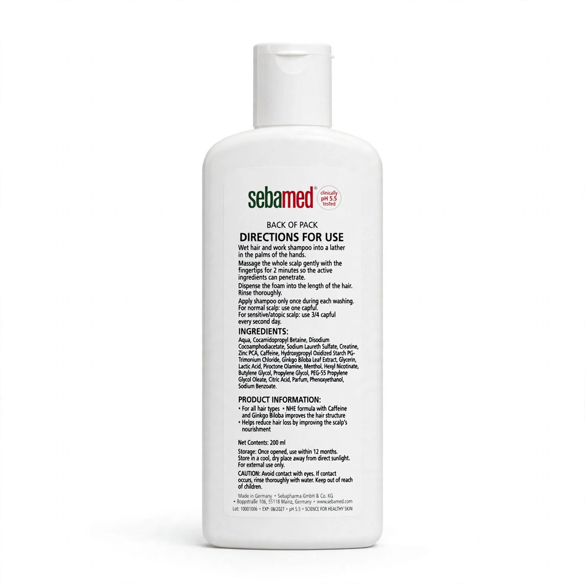 Sebamed Hair Loss Care Shampoo 200ml by Sebamed