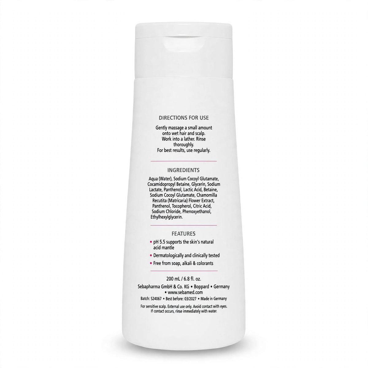 Sebamed Daily Hair Care Shampoo 200ml for Normal to Dry Hair