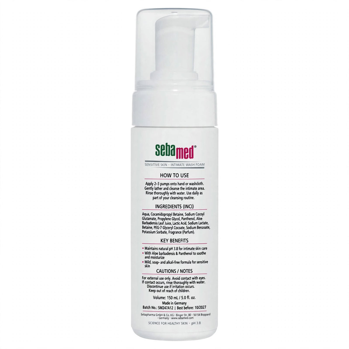 Sebamed Sensitive Feminine Intimate Wash 150ml