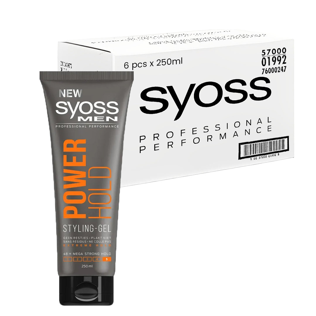 SYOSS MEN STYLING GEL-POWER HOLD 250ML