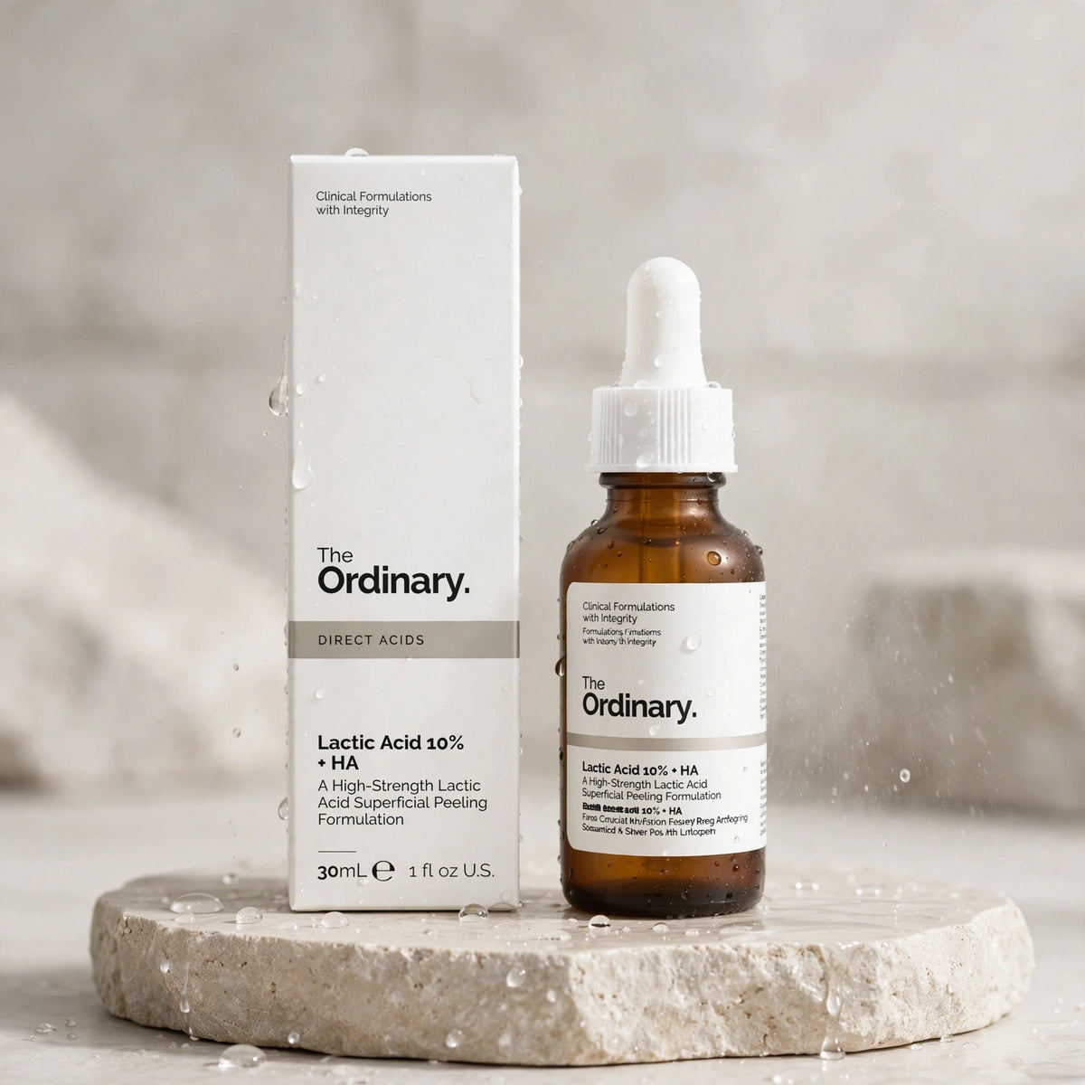 The Ordinary Lactic Acid 10% + HA Facial Serum Bottle 30ml