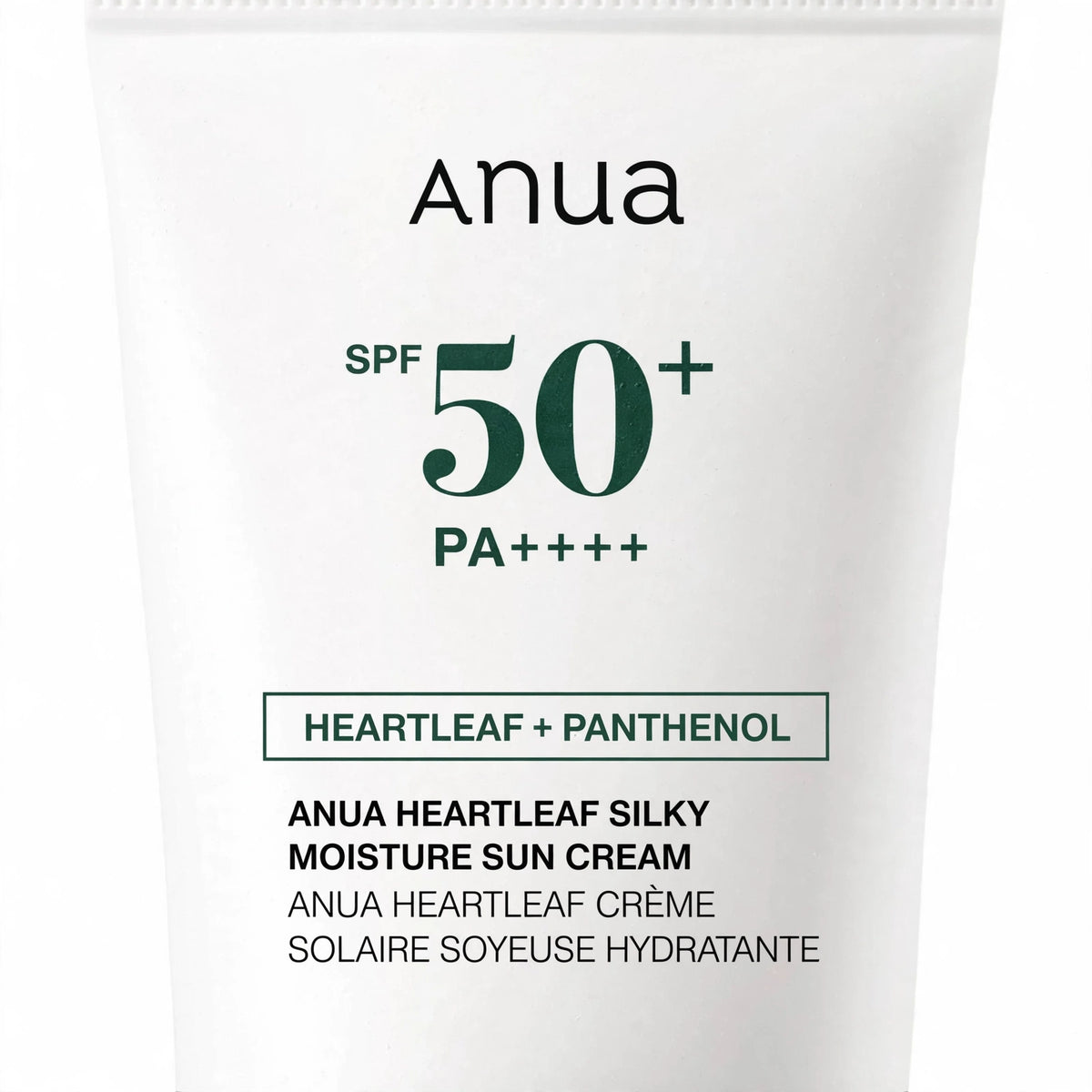 ANUA SPF 50 +PA++++ HEARTLEAF + PANTHENOL ANUA HEARTLEAF SILKY MOISTURE SUN CREAM 50 ML