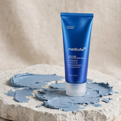 MEDICUBE ZERO PORE BLACKHEAD MUD MASK AHA+ BHA+ PHA+ PORE PURIFYING CLAY 30 %100 ML