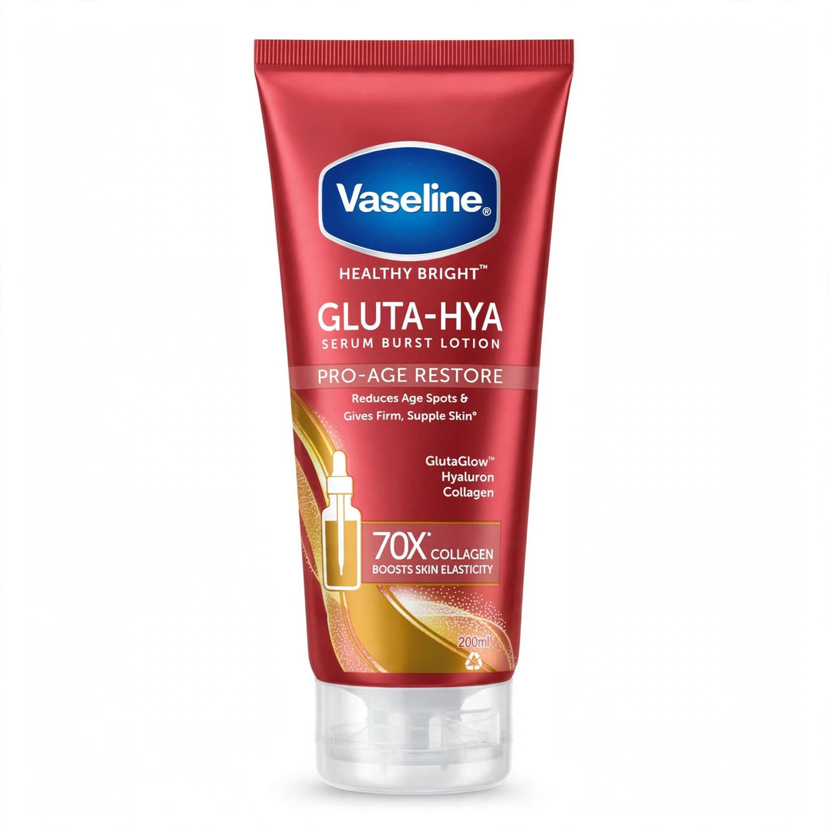 Vaseline Gluta-Hya Serum Burst Lotion Pro-Age Restore 200ml