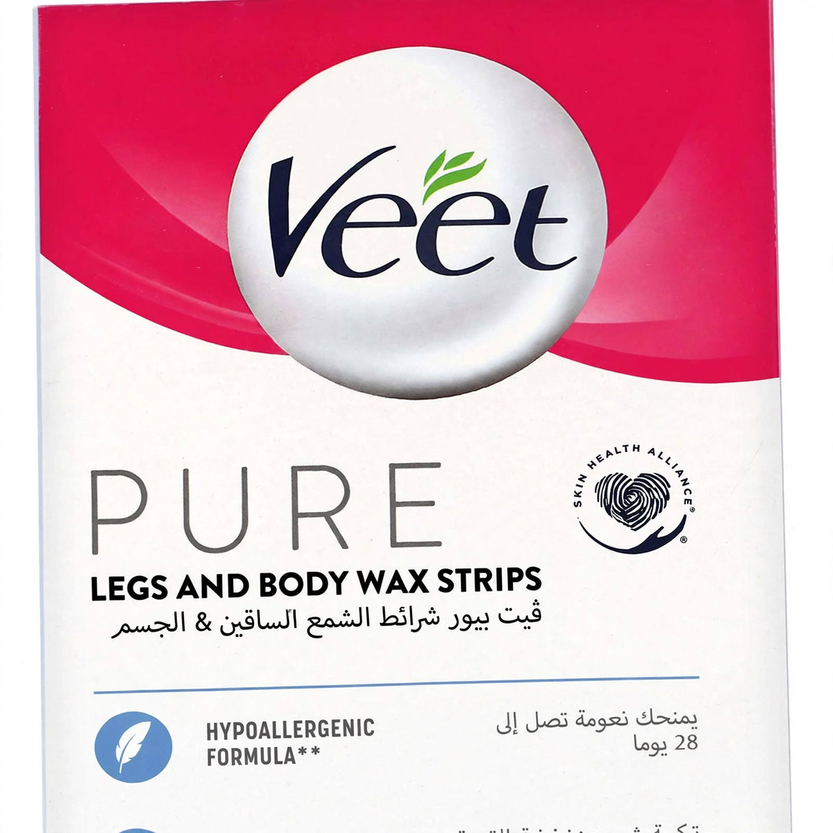 Veet Aloe Vera Wax Strips for Legs & Body 20 Pieces
