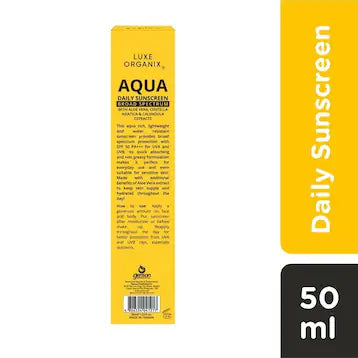 Luxe Organix Aqua Daily Sunscreen SPF50+, 50ml