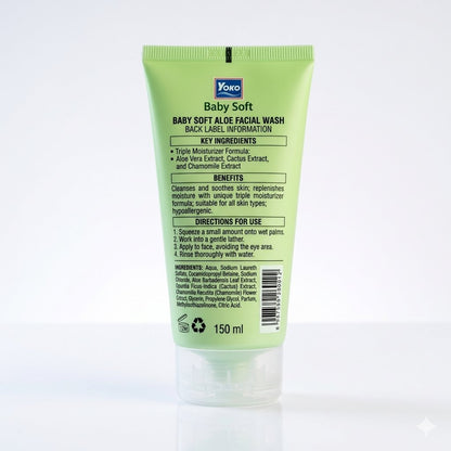 Yoko Baby Soft Aloe Face Wash 150ml