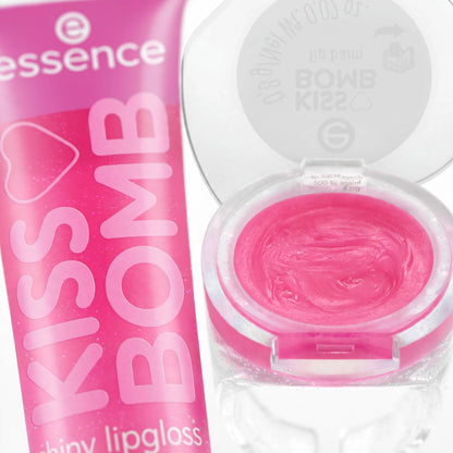 ESSENCE KISS BOMB SHINY LIPGLOSS  & LIP BALM 01 10 ML
