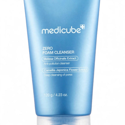 MEDICUBE ZERO FOAM CLEANSER MELISSA OFFICINALIS EXTRACT CAMELLIA JAPONICA FLOWER EXTRACT 120g