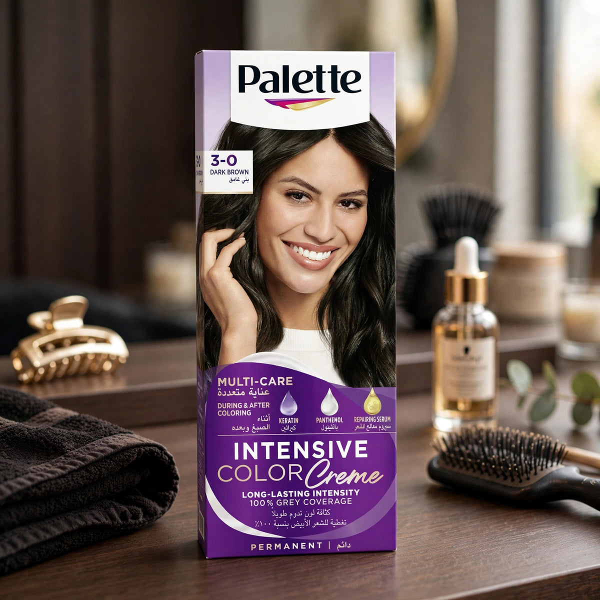 palette intensive color creme dark brown 3-0