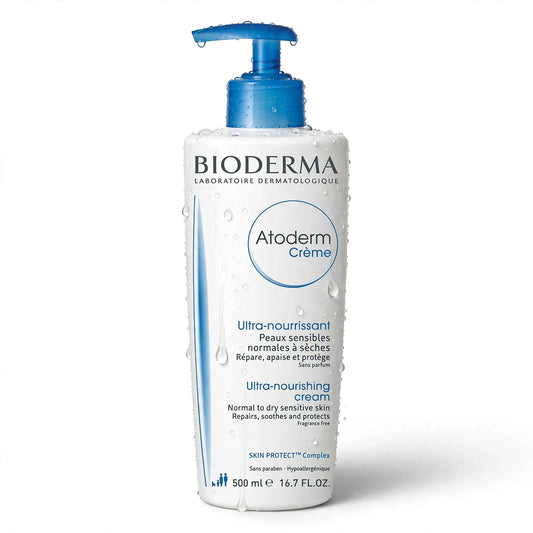 Bioderma Atoderm Hypoallergenic Ultra Nourishing Cream For Normal & Dry Skin, 500Ml
