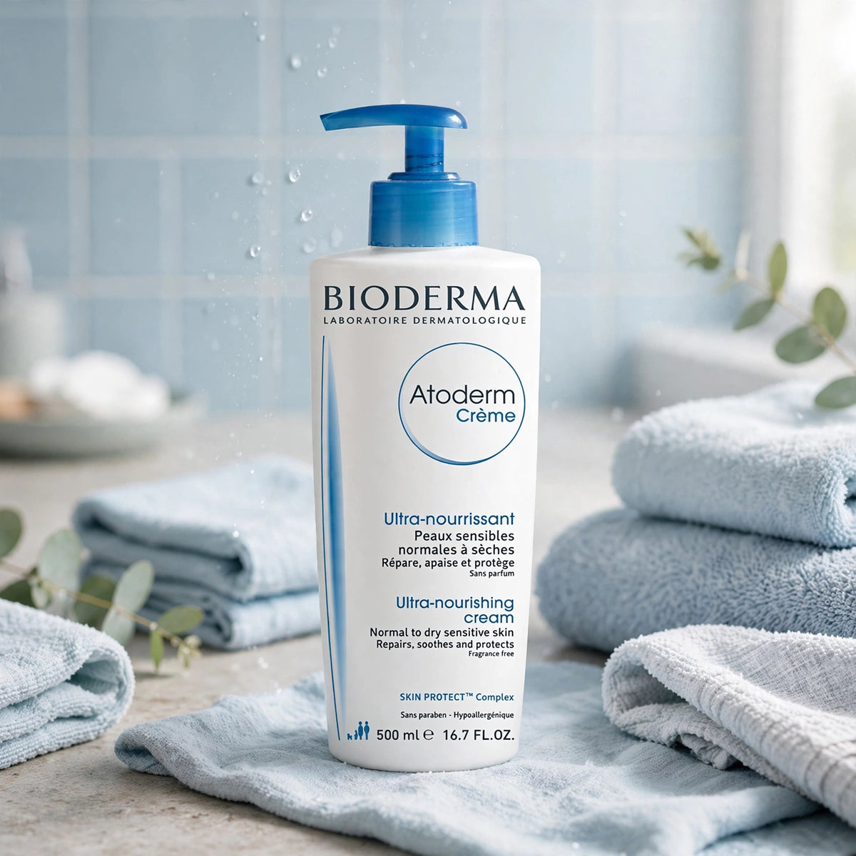 Bioderma Atoderm Hypoallergenic Ultra Nourishing Cream For Normal & Dry Skin, 500Ml