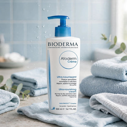 Bioderma Atoderm Hypoallergenic Ultra Nourishing Cream For Normal & Dry Skin, 500Ml