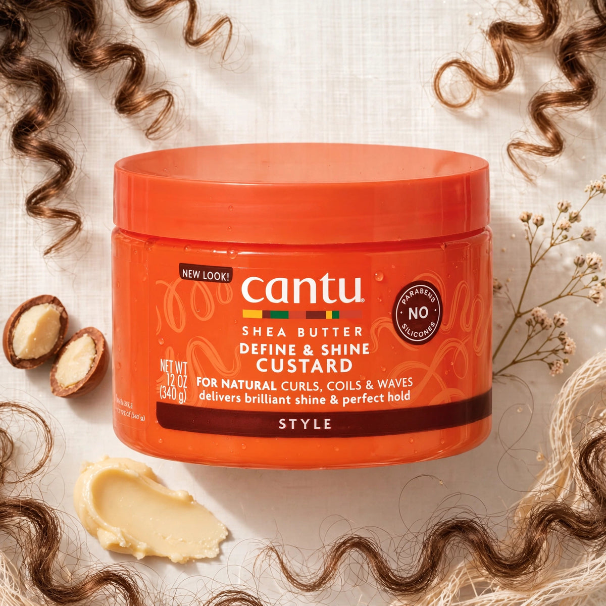 Cantu Shea Butter Define 7 Shine Custard 340G