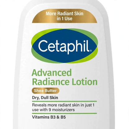 Cetaphil Advanced Radiance Shea Butter Lotion Dry, Dull Skin Vitamin B3&B5 591ml