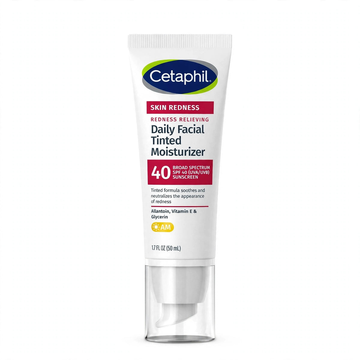 Cetaphil Skin Redness Relieving Daily Facial Tinted Moisturizer Sunscreen SPF40, 50ml
