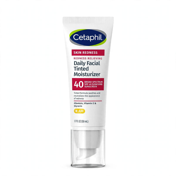 Cetaphil Skin Redness Relieving Daily Facial Tinted Moisturizer Sunscreen SPF40, 50ml