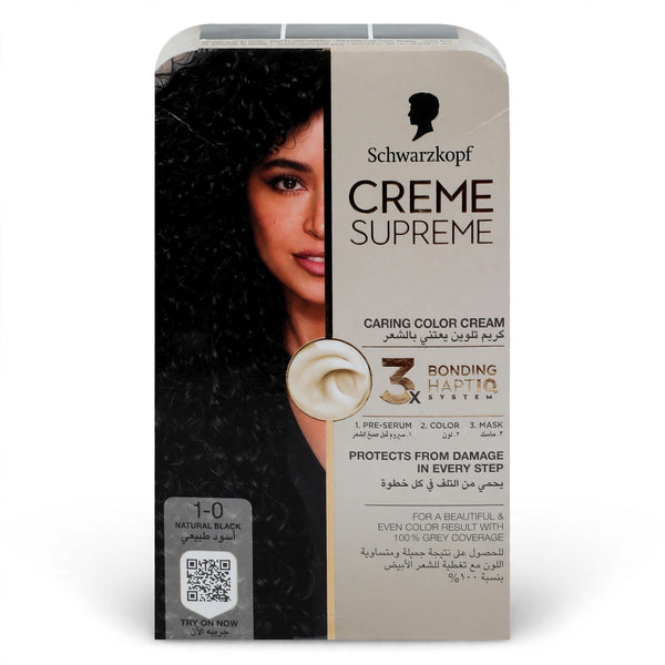 Schwarzkopf Creme Supreme Color Cream 1-0 Natural black