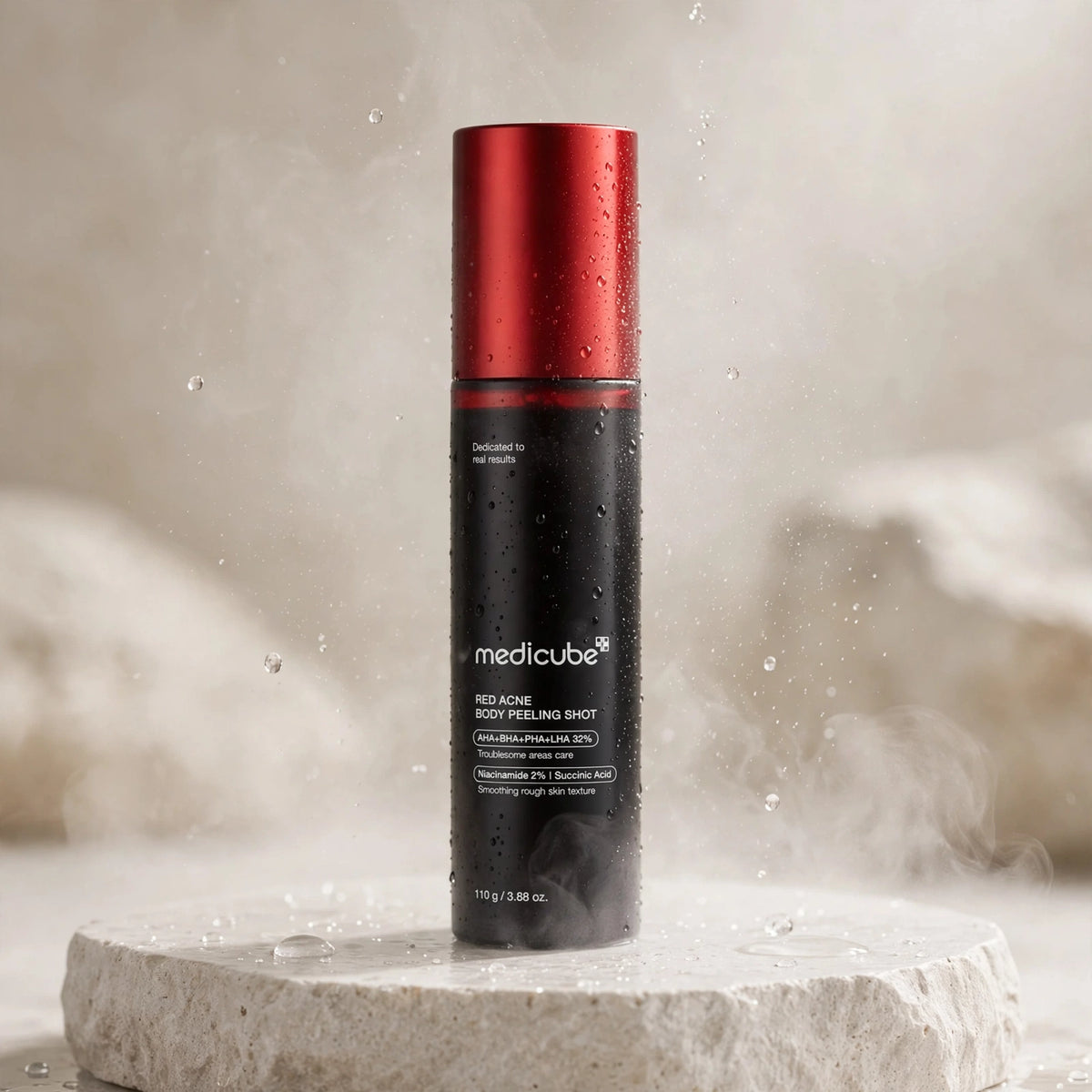 MEDICUBE RED ACNE BODY PEELING SHOT AHA+BHA+PHA+LHA+32%  110g