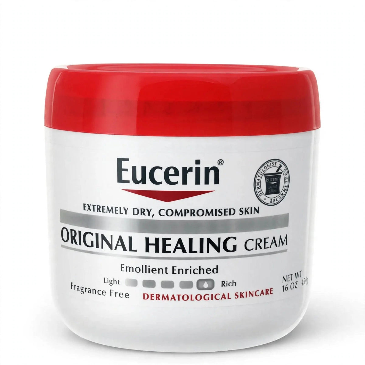 Eucerin Original Healing Cream  Emollient enriched  For Dry Skin, 454G
