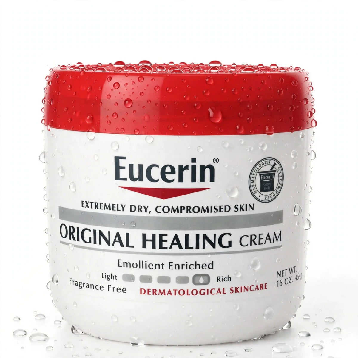 Eucerin Original Healing Cream  Emollient enriched  For Dry Skin, 454G