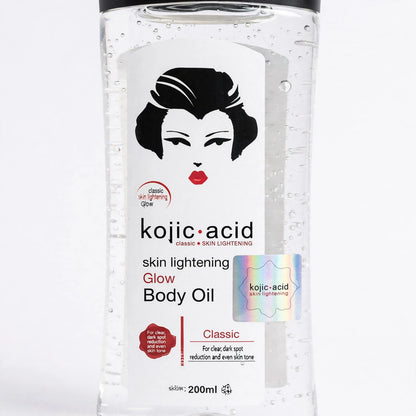 Kojic Acid Skin Lightening Glow Body Oil Classic 200ml