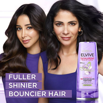 L'Oreal Elvive 72H Moisture Sealing Conditioner With Hyaluronic Acid For Dehydrated Hair, 360Ml