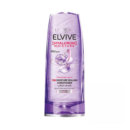 L'Oreal Elvive 72H Moisture Sealing Conditioner With Hyaluronic Acid For Dehydrated Hair, 360Ml