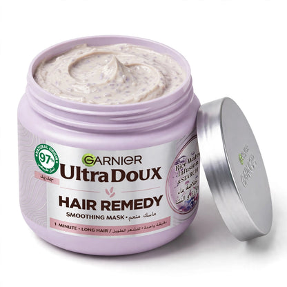 Garnier Ultra Doux Rice Water Infusion & Strach Hair Remedy Mask, 340ml