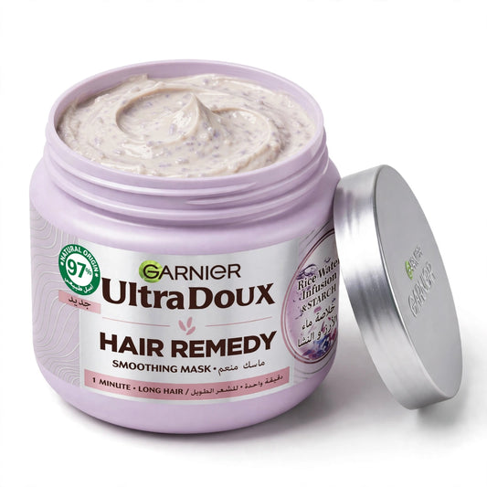Garnier Ultra Doux Rice Water Infusion & Strach Hair Remedy Mask, 340ml