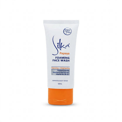Silka Papaya Foaming Face Wash, 50Ml