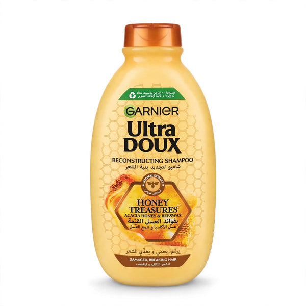 Garnier Ultra Doux Reconstructing Shampoo With Honey Treasures For Damaged Hair, 400Ml
